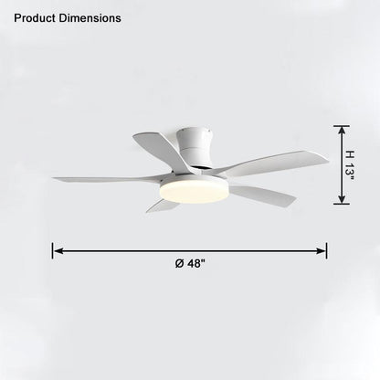 Lampe de ventilateur de plafond moderne à 5 pales