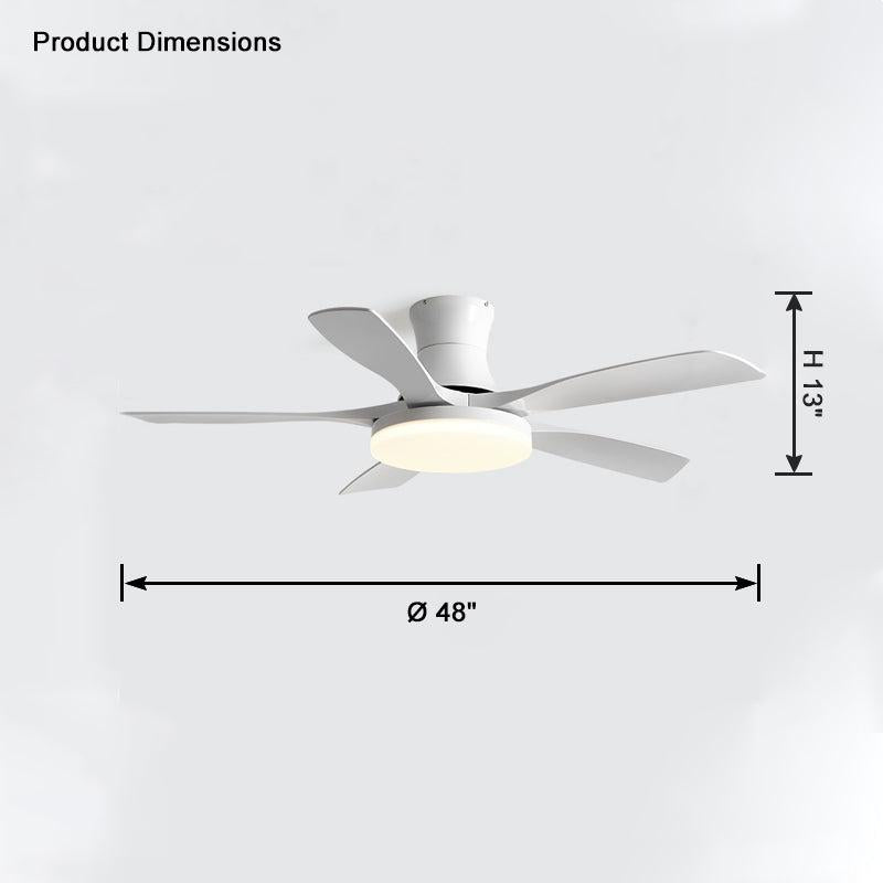 Lampe de ventilateur de plafond moderne à 5 pales