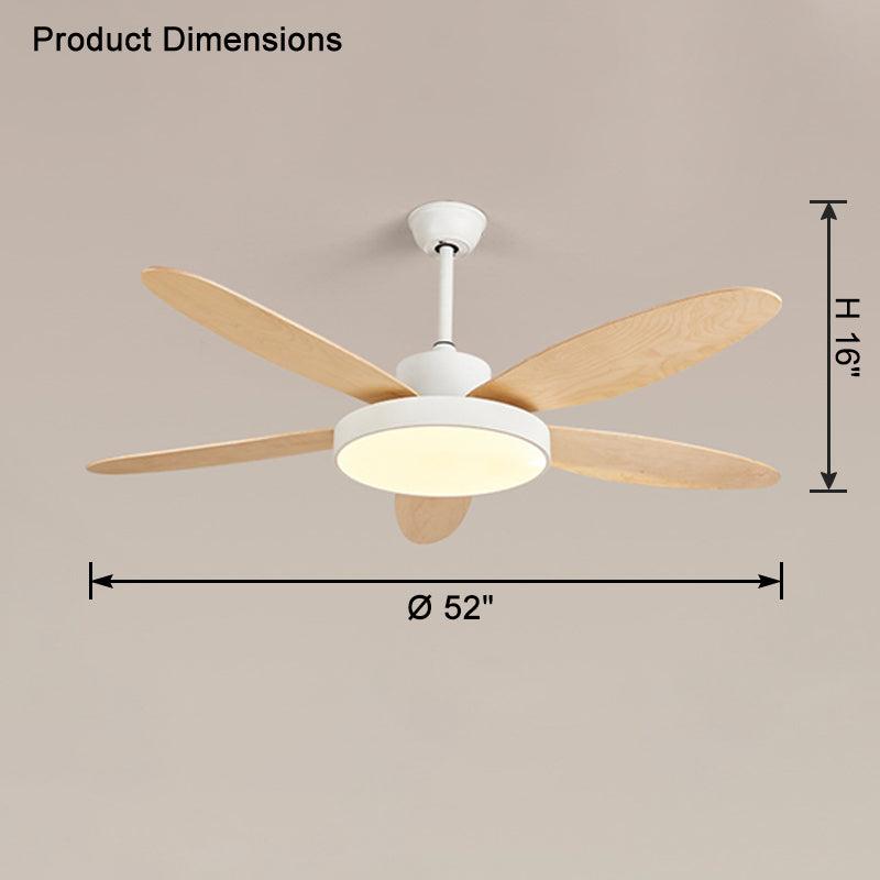 Lampe de ventilateur de plafond moderne à 5 pales