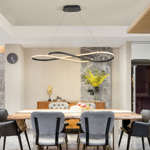 39" Modern LED Pendant Light