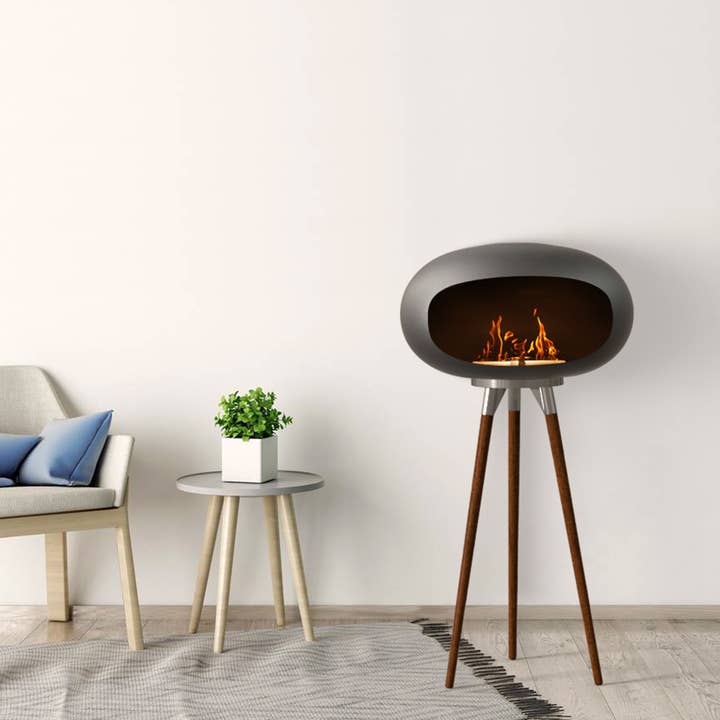 Outdoor&Indoor Tripod Floor Standing Fireplace
