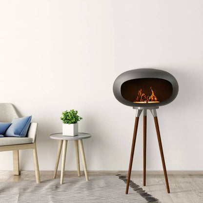 Outdoor&Indoor Tripod Floor Standing Fireplace