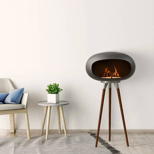 Outdoor&Indoor Tripod Floor Standing Fireplace