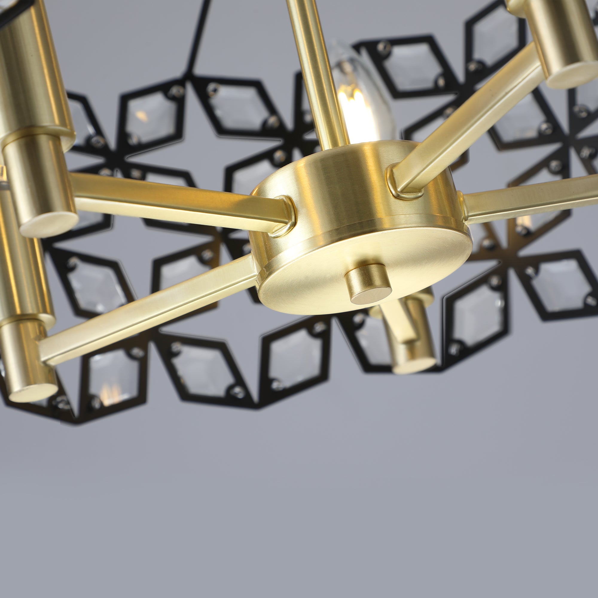 Modern Crystal Chandelier – Luxury Round Ceiling Light Fixture