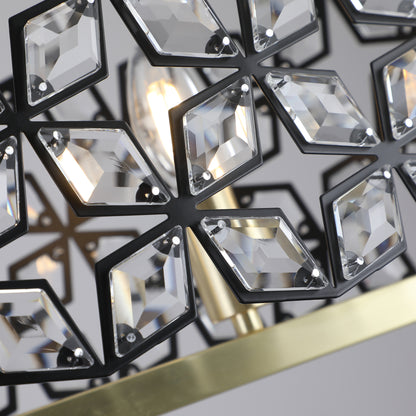 Modern Gold Crystal Chandelier – Luxury Ceiling Fixture