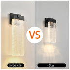 18" Modern Outdoor LED Wall Sconce -Elegant Bubble Crystal Lighting
