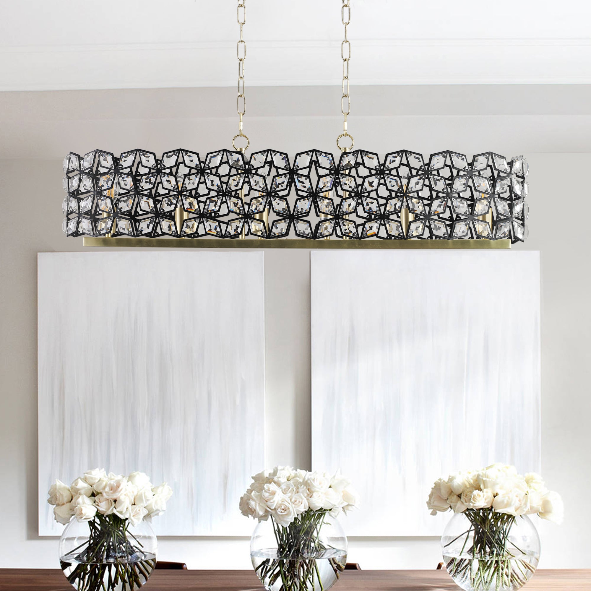 Modern Gold Crystal Chandelier – Luxury Ceiling Fixture