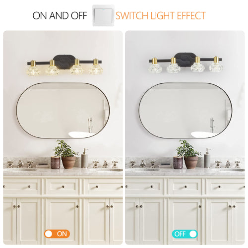 24" Vintage 4-Light Wall Sconce   (No Bulbs)
