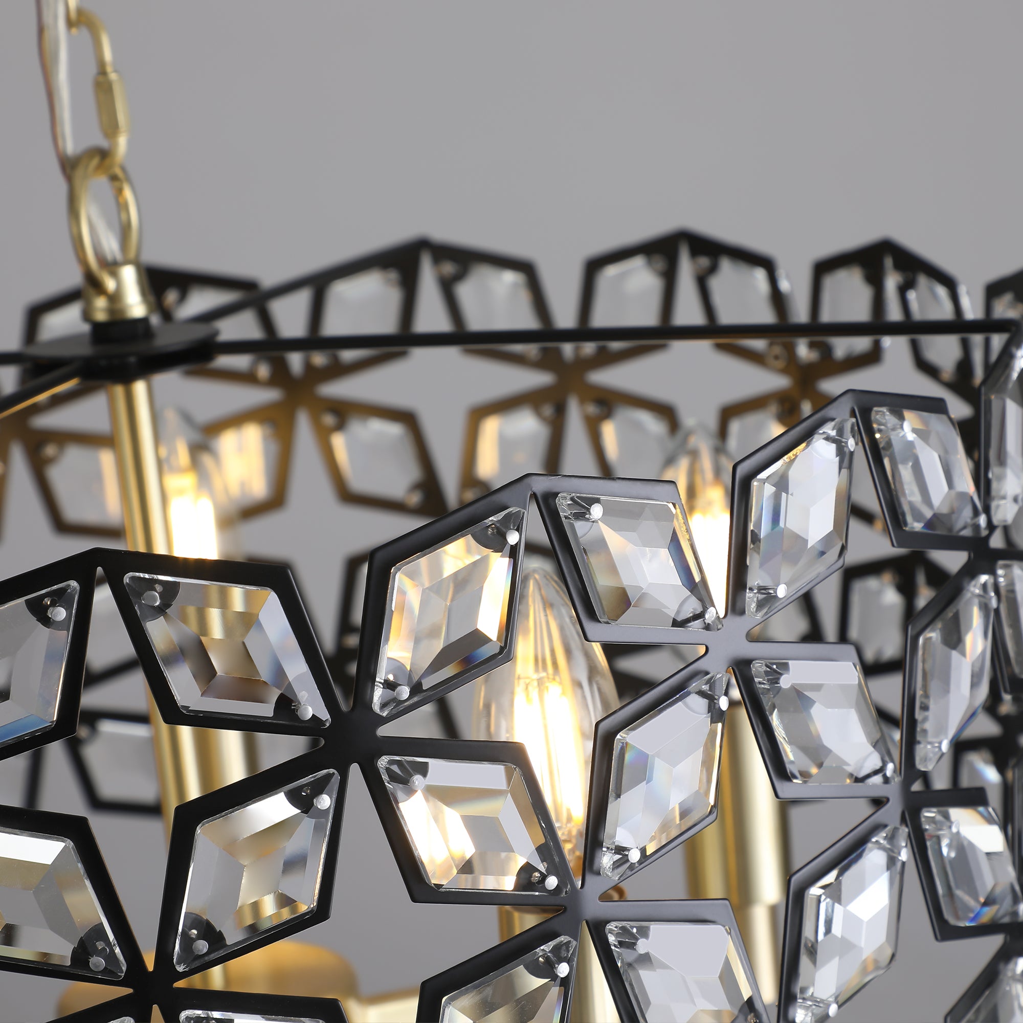 Modern Crystal Chandelier – Luxury Round Ceiling Light Fixture