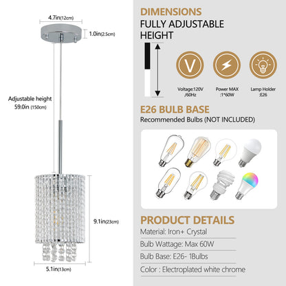 Lot de 3 lampes suspendues en cristal de luxe, lustre élégant avec finition dorée et design en perles en cascade (sans ampoules) 