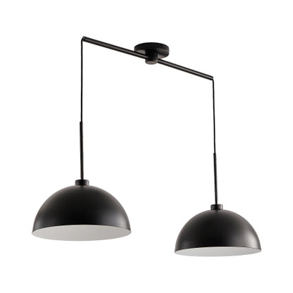 41" Industrial Modern Copper Double Pendant Light – Sleek &amp; Adjustable Elegance
