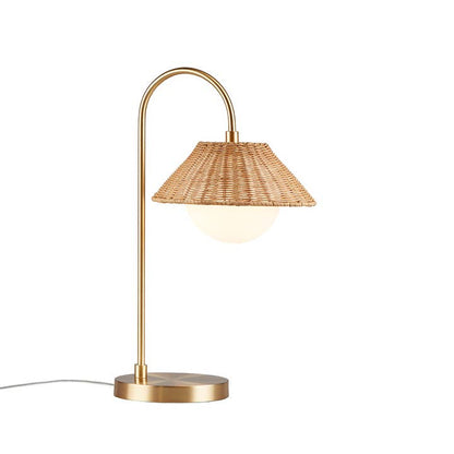Rattan Weave Shade Table Lamp