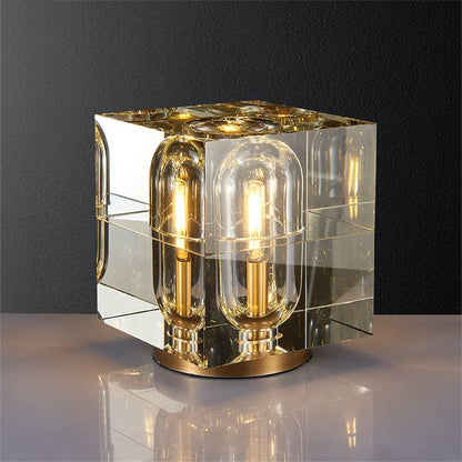 Crystal Led Desk Lamp, Cube Table Lamp