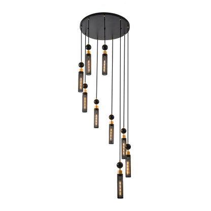 Modern Industrial Multi-Light Pendant Chandelier Light