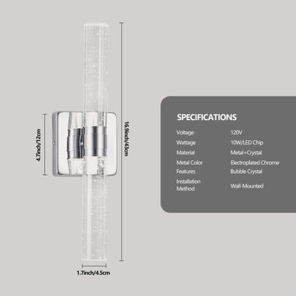 Contemporary Crystal Wall Light – Sleek Modern Elegance