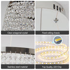 16-inch Luxury Crystal LED Chandelier