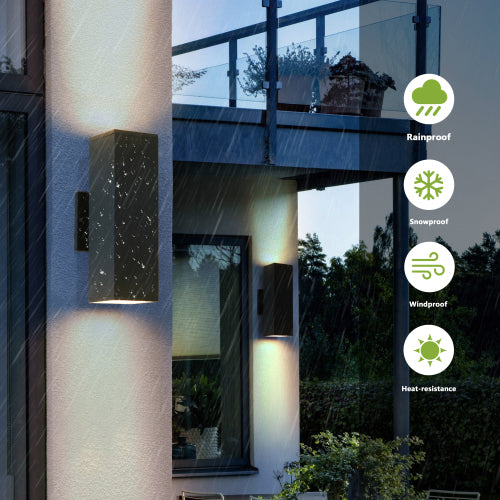 2-Pack Outdoor Wall Sconce