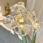 Crystal Bell Orchid Table Lamp