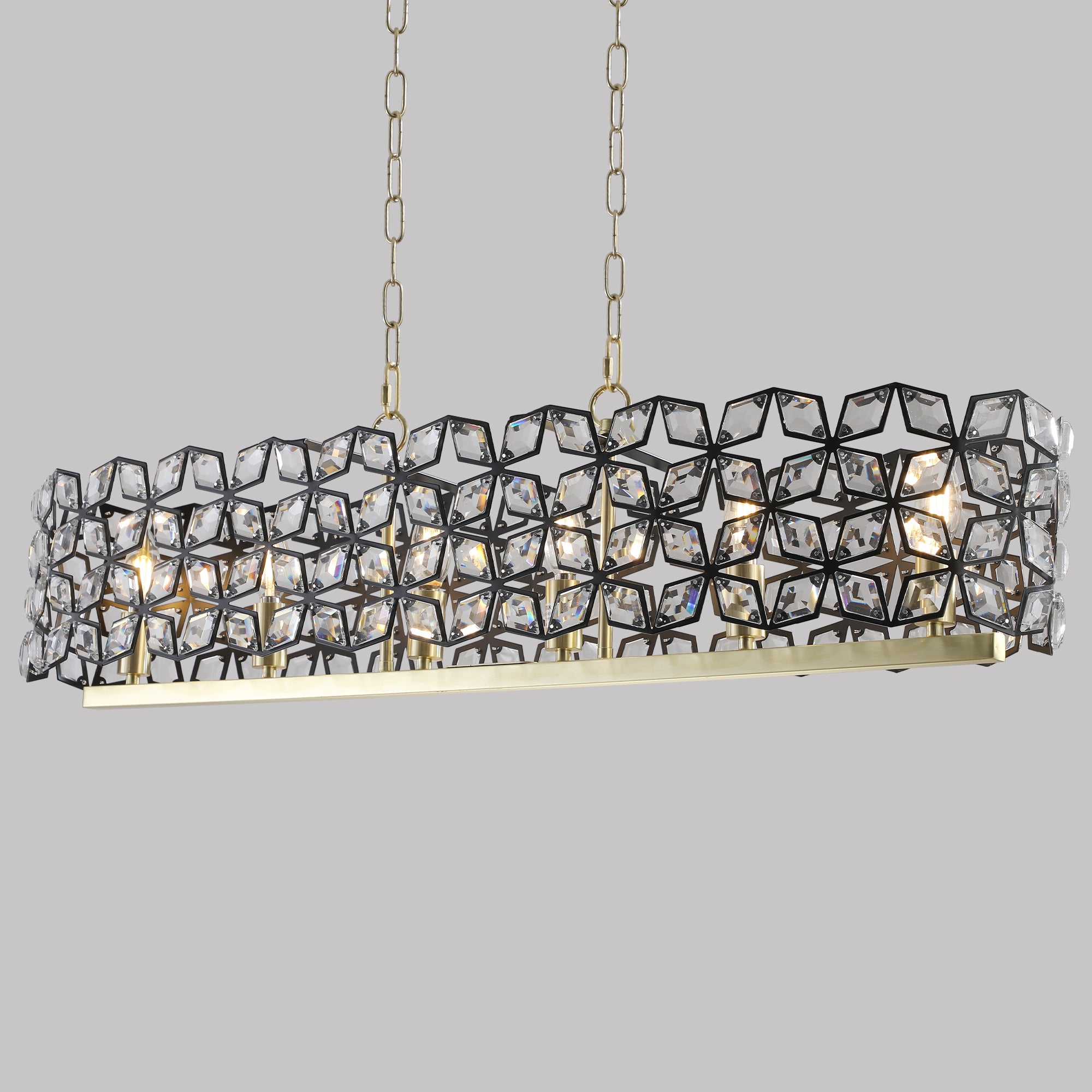 Modern Gold Crystal Chandelier – Luxury Ceiling Fixture