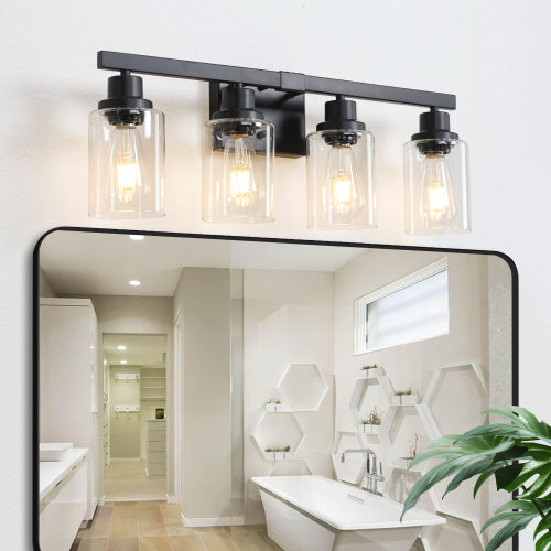Modern Black  Bathroom Vanity Light Fixture (No Bulbs)