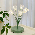 Crystal Bell Orchid Table Lamp