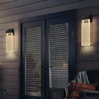 18" Modern Outdoor LED Wall Sconce -Elegant Bubble Crystal Lighting