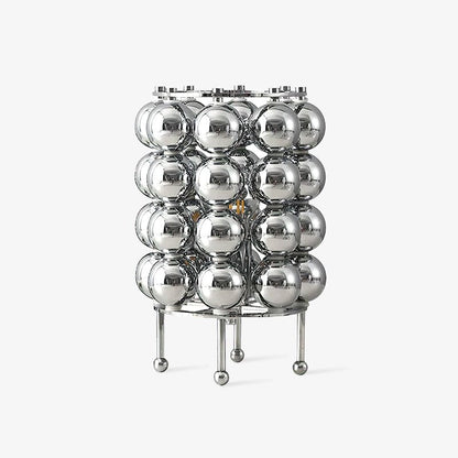 Chromed and Colorful Table Lamp – Modern Simplicity