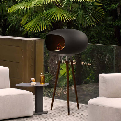 Outdoor&Indoor Tripod Floor Standing Fireplace
