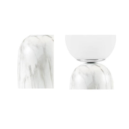 Wholesale White Glass Globe Resin Decorative Accent Table Lamp