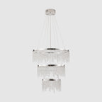 23.6-inch Fancy hanging ceiling lamps luxury modern pendant light crystal chandelier