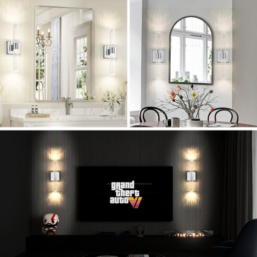 Contemporary Crystal Wall Light – Sleek Modern Elegance
