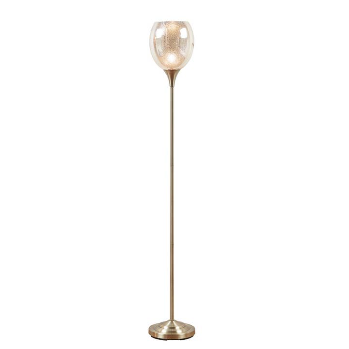 Frosted Glass Bronze Floor Lamp