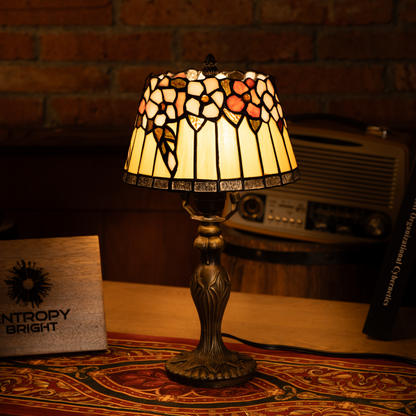 Amber Lily Bloom Tiffany Lamp