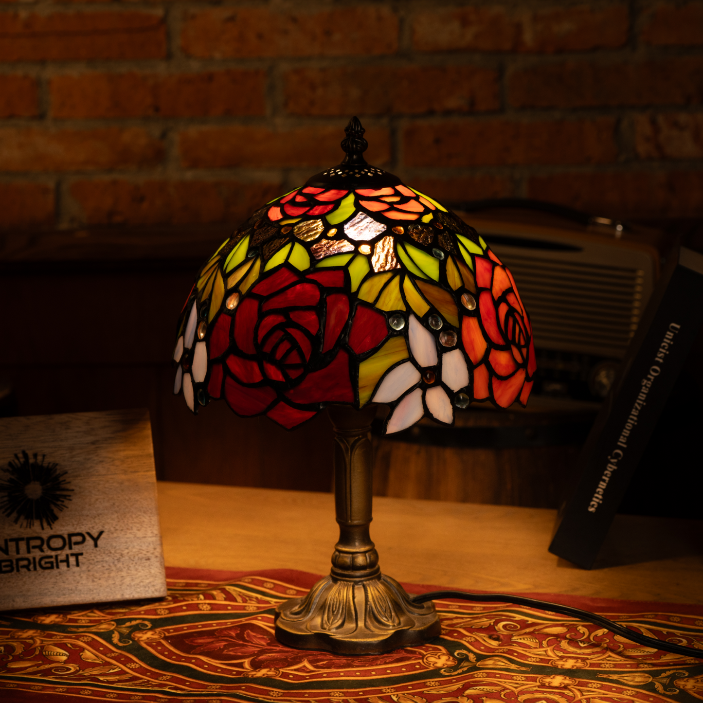 Rosy Sunrise Bliss Tiffany Lamp