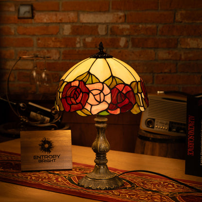 Blush Petal Harmony Tiffany Table Lamp