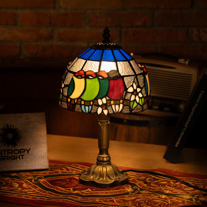 Rainbow Harmony Bloom Tiffany Lamp