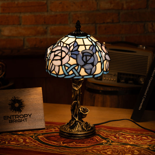 Twilight Petal Glow Tiffany Lamp