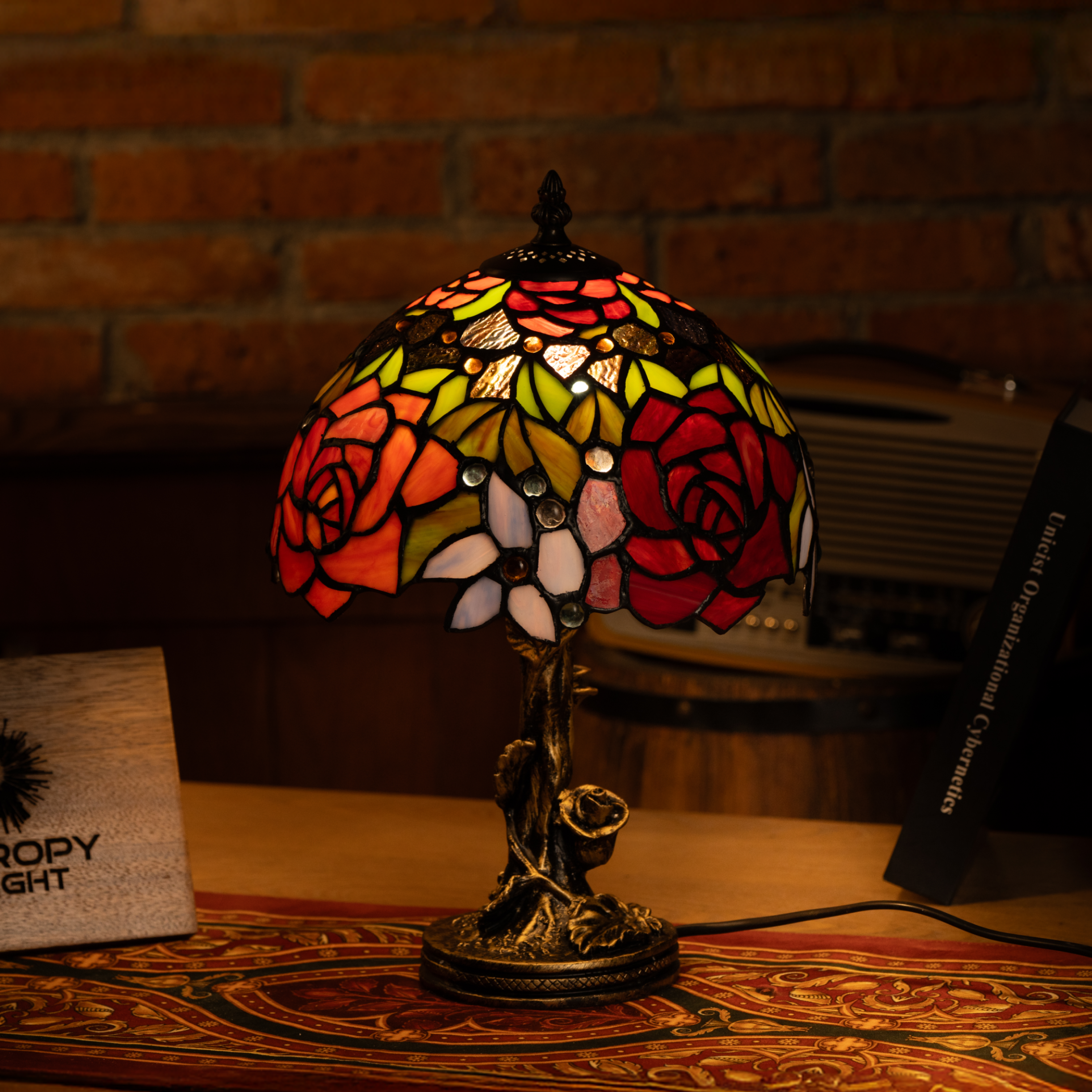 Rosy Sunrise Bliss Tiffany Lamp
