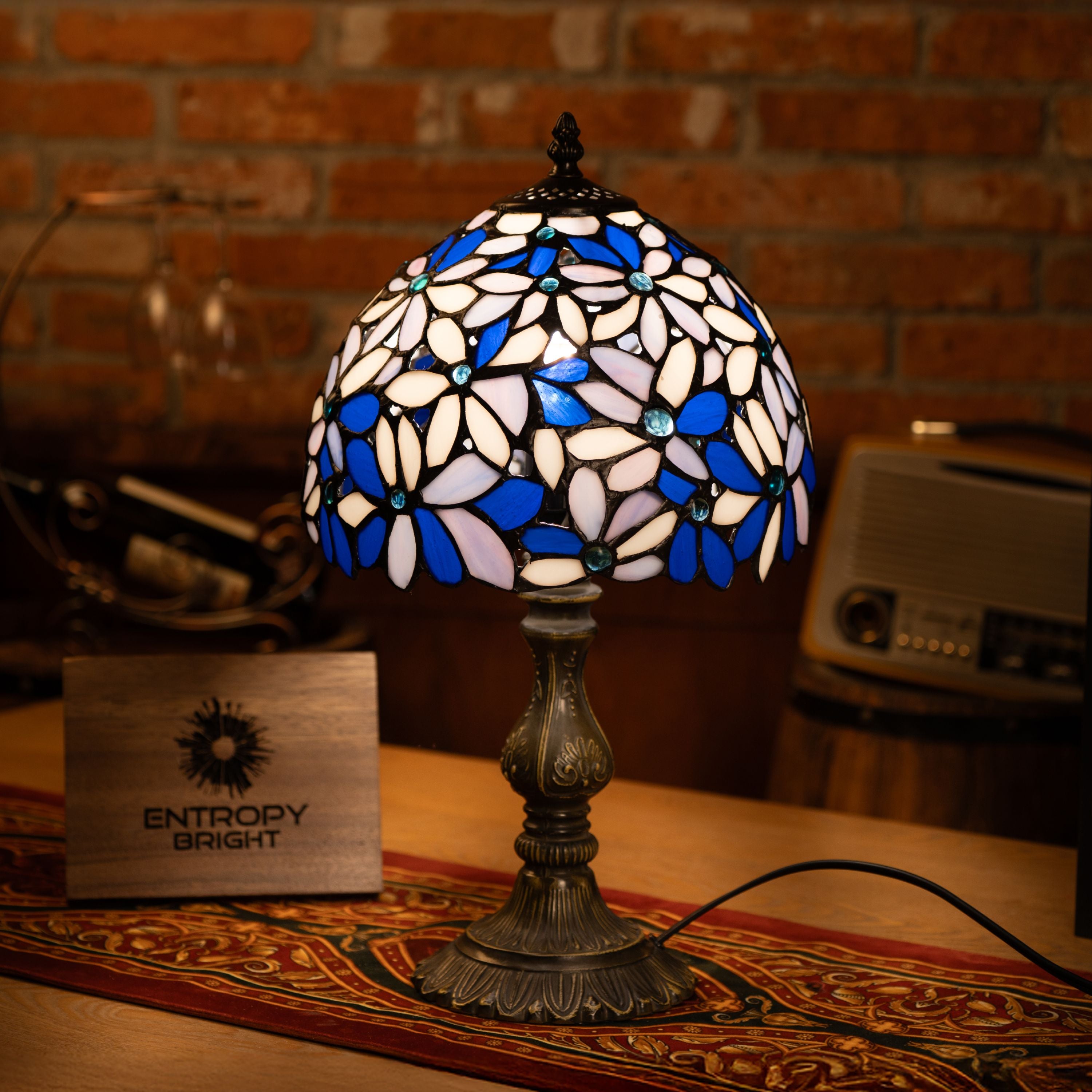Bluebell Radiance Tiffany Table Lamp