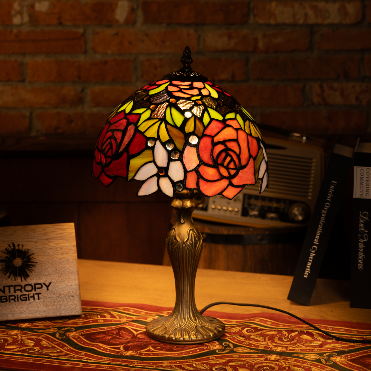 Rosy Sunrise Bliss Tiffany Lamp