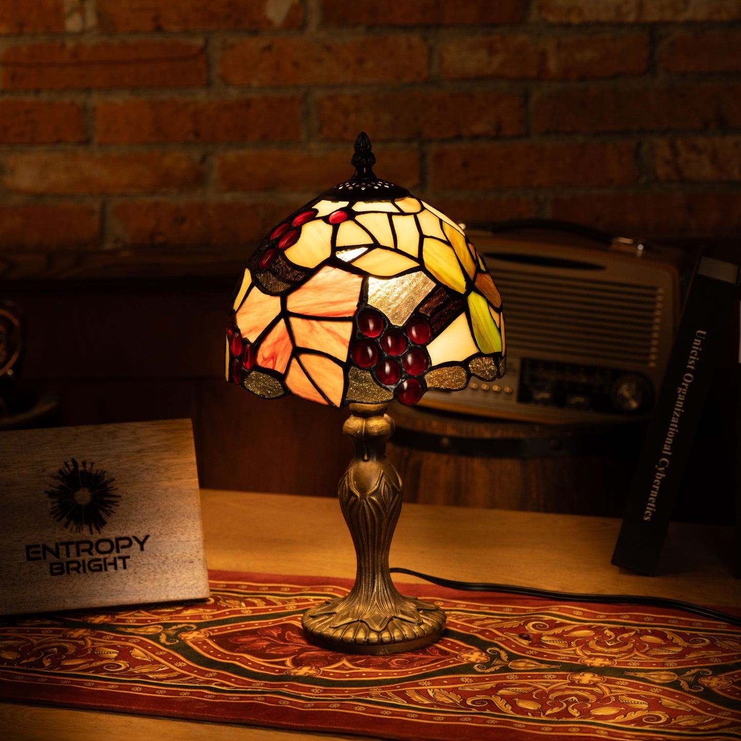 Warm Glow Blossom Tiffany Lamp