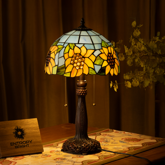 Sunflower Delight Tiffany Table Lamp