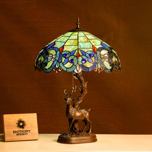Forest Majesty Tiffany Table Lamp