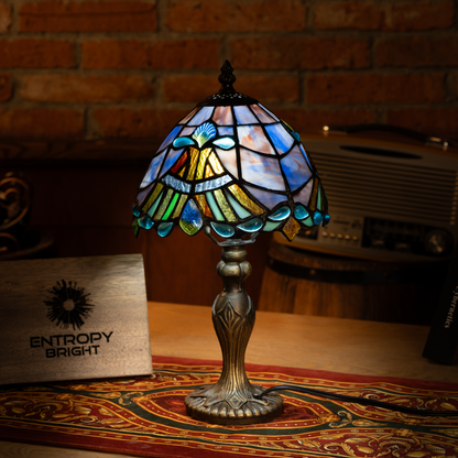 Ocean Sapphire Light Tiffany Lamp