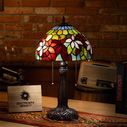 Amber Glow Harmony Tiffany Table Lamp