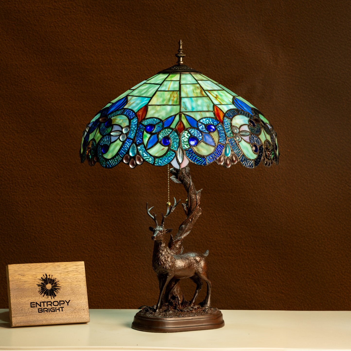 Forest Majesty Tiffany Table Lamp
