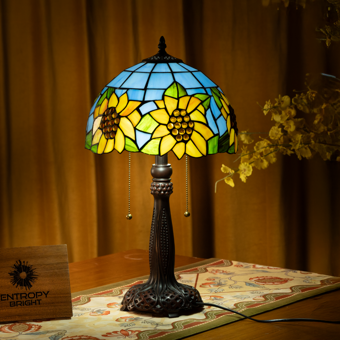 Sunflower Delight Tiffany Table Lamp