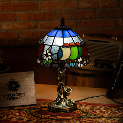 Rainbow Harmony Bloom Tiffany Lamp