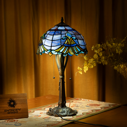 Majestic Wave Tiffany Table Lamp