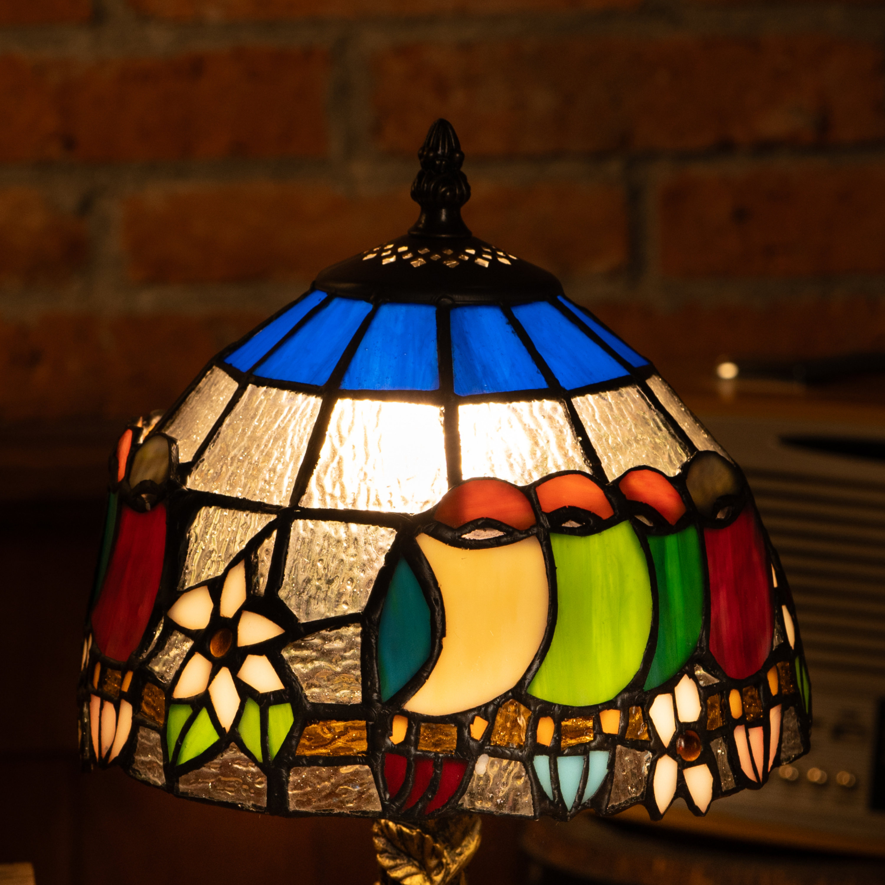 Rainbow Harmony Bloom Tiffany Lamp